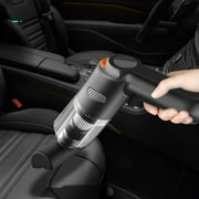 Carpet Cleaner Machine Vaccine Cordless Car Vacuum With Powerful Suction Mini Vacuum For Crevices Keyboard Cleaner USB Rechargeable Pet Vacuum Hard Floor Black